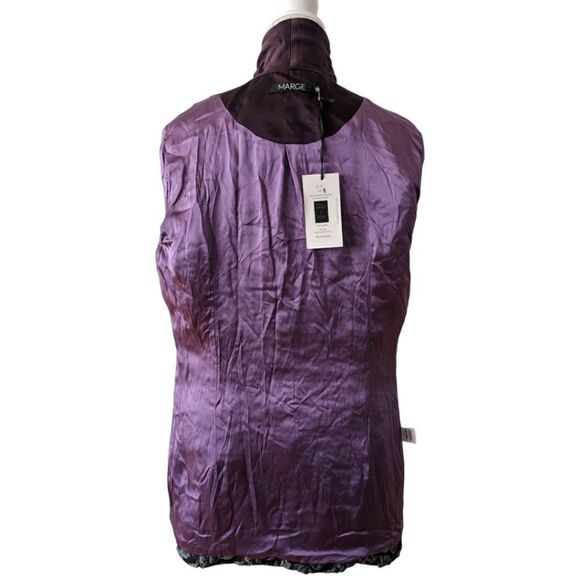 Marge Clothing Tall Fashion Elin Floral Jacket Blazer Silk Lining Sz 8 NWT $650 - Picture 11 of 14